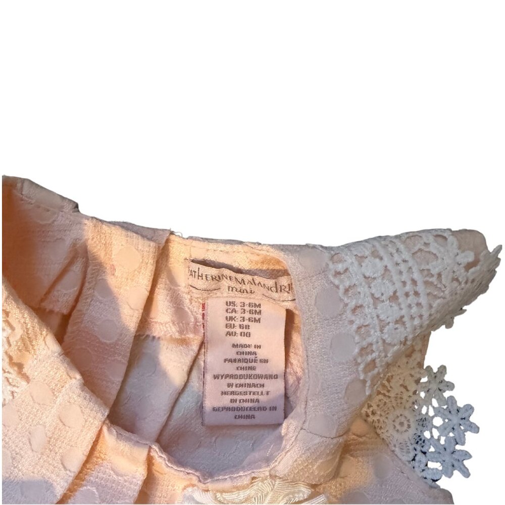 Catherine Malandrino Mini Baby Dress | Ivory Lace | 3-6 Months - Picture 3 of 4